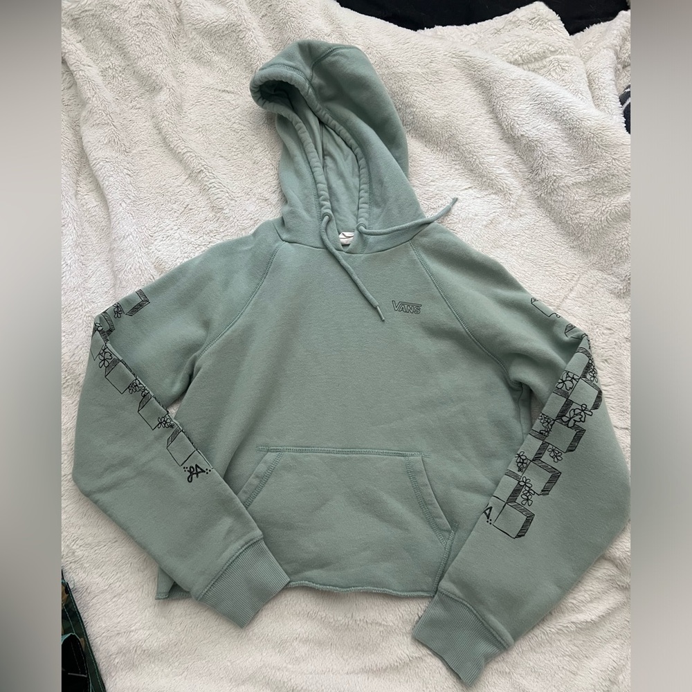EUC Vans cropped hoodie